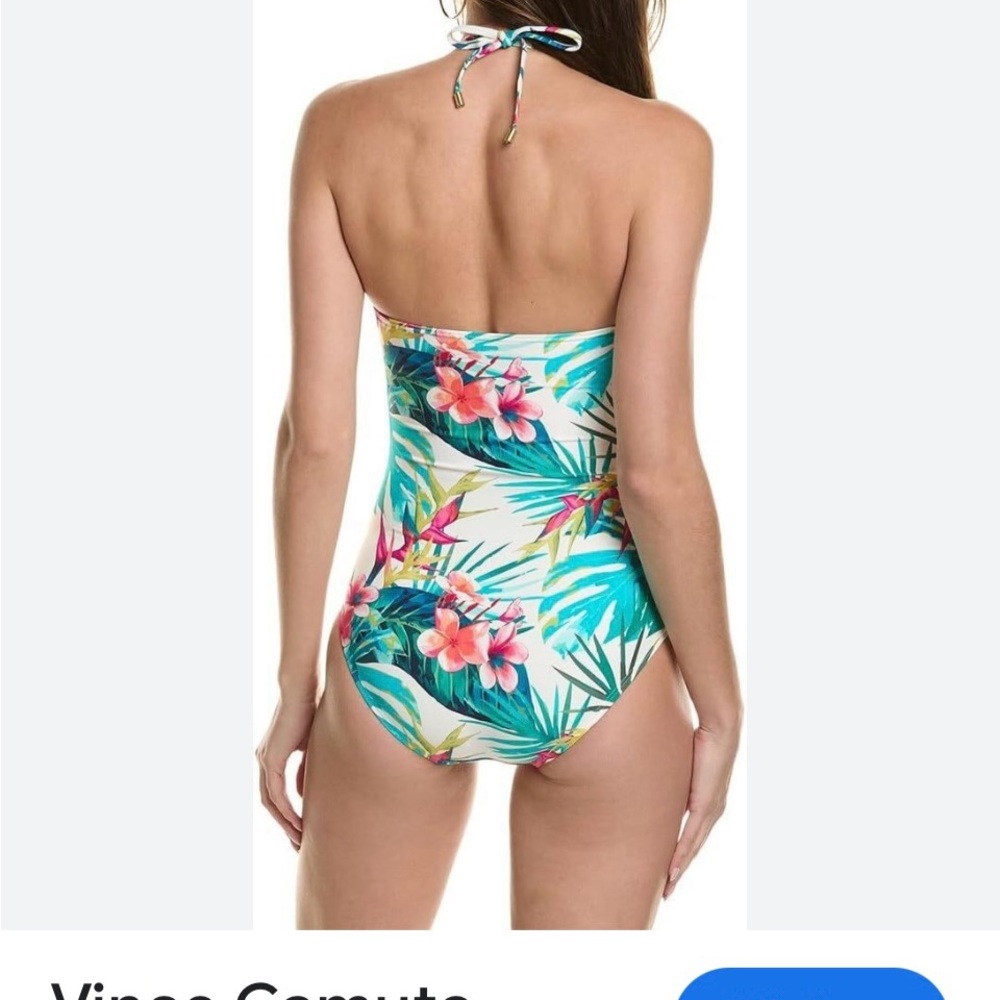 Vince Camuto Women’s Tropical Floral One Piece Swimsuit - Picture 2 of 11